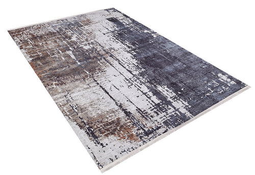 Modern Digital Area Rug – Contemporary Brown Carpet For Home Decor, Non Slip & Allergy Friendly
