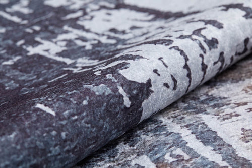 Modern Digital Area Rug – Contemporary Brown Carpet For Home Decor, Non Slip & Allergy Friendly