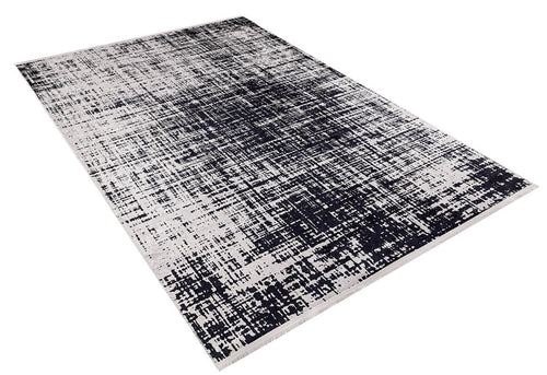 Modern Digital Area Rug – Grey Non Slip Antibacterial Carpet for Living Room