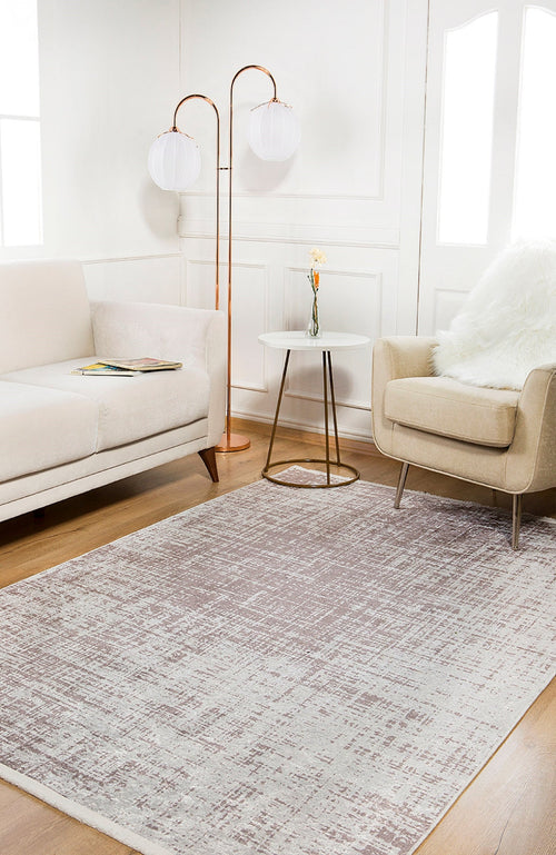 Modern Digital Print Rug – Cream Area Rug | Non Slip, Antibacterial Carpet