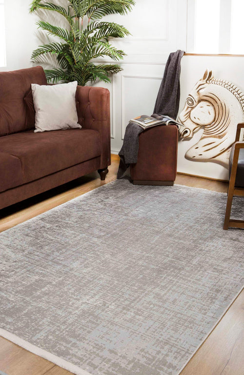 Modern Digital Area Rug – Beige Antibacterial Non Slip Carpet for Living Room