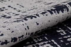 Modern Digital Area Rug – Grey Non Slip Antibacterial Carpet for Living Room