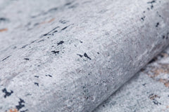 Modern Digital Print Rug - Grey Area Rug with Non Slip, Antibacterial Design