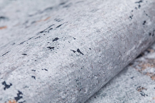 Modern Digital Print Rug - Grey Area Rug with Non Slip, Antibacterial Design