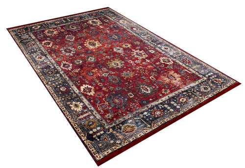 Classic Area Rug | Digital Print Red Carpet - Non Slip Washable Antibacterial