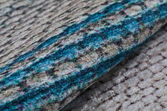 Blue Striped Area Rug – Digital Print Rug | Non Slip, Antibacterial Carpet