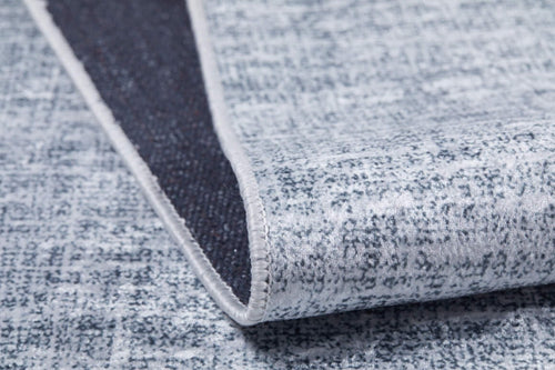 Modern Area Rug – Grey Digital Print Rug | Non Slip, Antibacterial Carpet