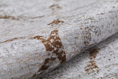 Beige Geometric Area Rug | Stylish Digital Print Carpet, Washable & Allergy Friendly Floor Mat