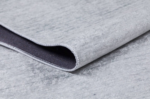 Modern Digital Print Rug - Buguruslan Grey Area Rug Non Slip Antibacterial Carpet