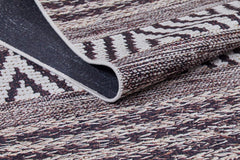 Geometric Area Rug – Brown Digital Print Rug | Non Slip, Antibacterial Carpet