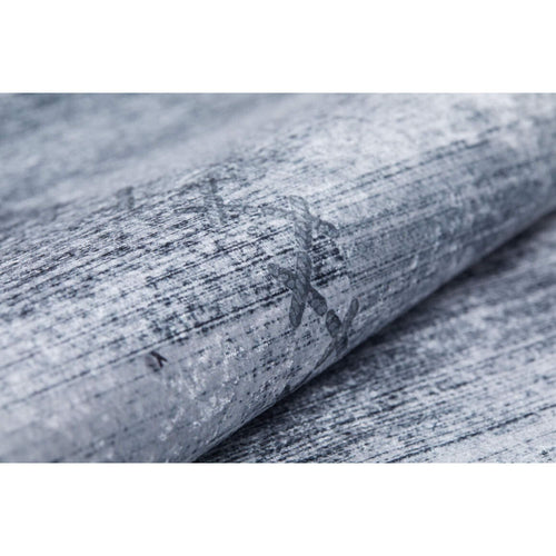 Grey Patchwork Area Rug - Digital Print Non Slip Carpet for Living Room