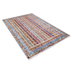 Orange Geometric Area Rug – Non Slip Digital Print Carpet for Living Room