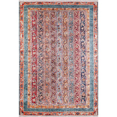 Digital Print Area Rug - Classic Orange Floor Carpet | Non Slip, Antibacterial
