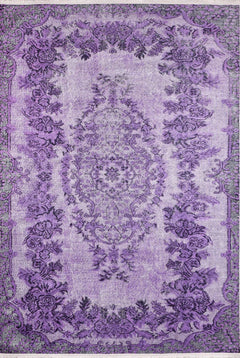 Purple Area Rug – Classic Digital Print Rug | Antibacterial, Non Slip, Washable