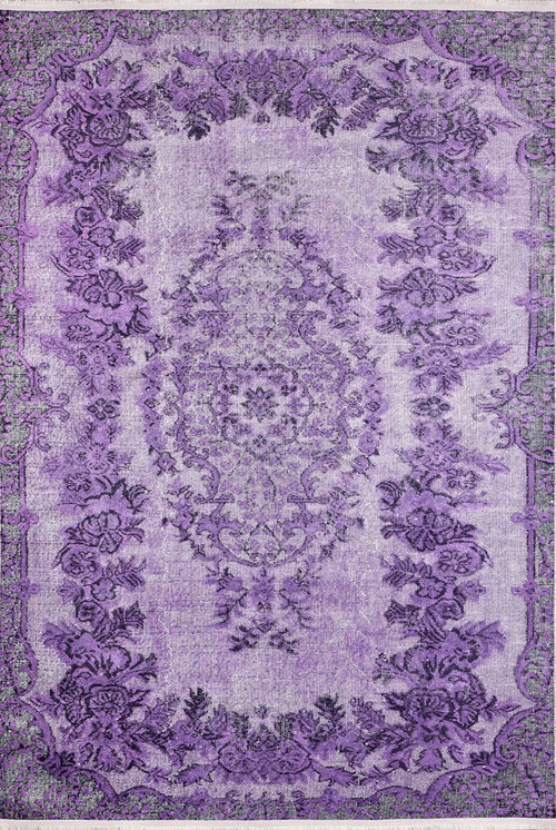 Purple Area Rug – Classic Digital Print Rug | Antibacterial, Non Slip, Washable