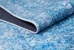 Blue Area Rug – Evora Classic Digital Print Non Slip Carpet for Living Room