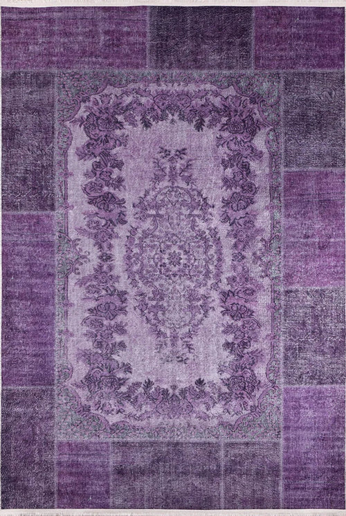 Digital Print Area Rug – Navarra Purple Classic Antibacterial Non Slip Carpet