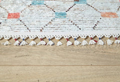 Lodzki Grey Geometric Digital Print Area Rug