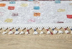 Digital Print Area Rug – Brown Frame Design Non Slip Antibacterial Carpet