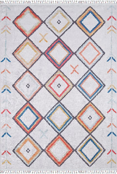 Kozuchow Red Geometric Digital Print Area Rug