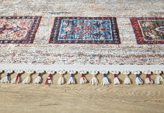 Kowalewo Grey Geometric Digital Print Area Rug