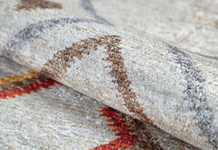 Geometric Area Rug – Cream Digital Print Carpet, Antibacterial Non Slip Mat