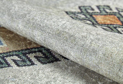 Beige Geometric Area Rug – Digital Print Non Slip Carpet for Living Room