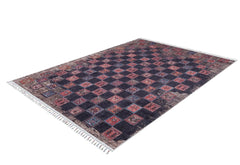 Geometric Area Rug – Brown Digital Print Rug | Antibacterial, Non Slip, Washable