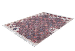 Konstantynow Brown Geometric Digital Print Area Rug