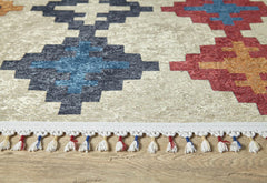 Geometric Area Rug – Digital Print Carpet | Non Slip, Antibacterial, Washable Floor Mat