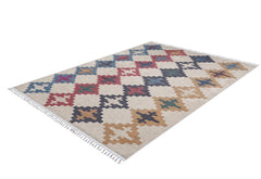 Geometric Area Rug – Digital Print Carpet | Non Slip, Antibacterial, Washable Floor Mat