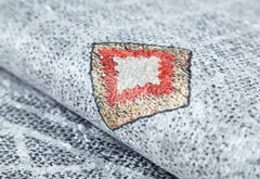 Kobylin Grey Geometric Digital Print Area Rug