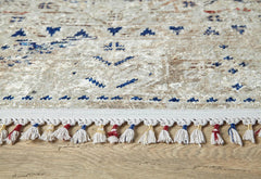 Cream Area Rug – Classic Digital Print Non Slip Antibacterial Carpet for Living Room