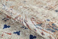 Cream Area Rug – Classic Digital Print Non Slip Antibacterial Carpet for Living Room