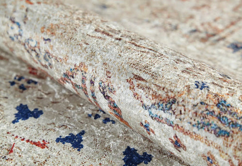 Cream Area Rug – Classic Digital Print Non Slip Antibacterial Carpet for Living Room