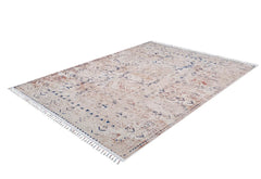 Cream Area Rug – Classic Digital Print Non Slip Antibacterial Carpet for Living Room