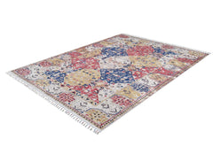 Red Area Rug - Classic Digital Print Carpet | Non Slip, Antibacterial, Washable Floor Covering