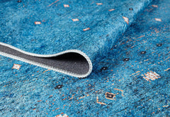 Blue Area Rug - Classic Digital Print Carpet | Antibacterial, Non Slip & Washable Floor Mat