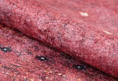 Digital Print Area Rug – Classic Red Non Slip Antibacterial Carpet for Living Room