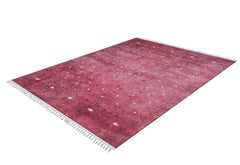Digital Print Area Rug – Classic Red Non Slip Antibacterial Carpet for Living Room