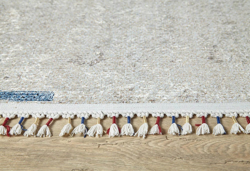 Beige Area Rug - Classic Digital Print Carpet | Antibacterial, Non Slip, Washable