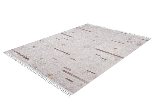 Beige Area Rug - Classic Digital Print Carpet | Antibacterial, Non Slip, Washable