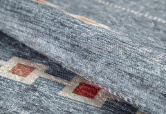 Lazy Grey Geometric Digital Print Area Rug