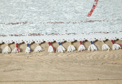 Geometric Area Rug - Cream Digital Print Carpet | Non Slip, Antibacterial, Washable