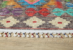 Purple Geometric Rug – Stylish Digital Print Area Rug Non Slip & Antibacterial