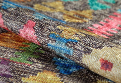 Purple Geometric Rug – Stylish Digital Print Area Rug Non Slip & Antibacterial