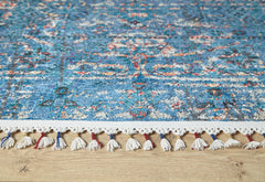 Lowicz Blue Classic Digital Print Area Rug