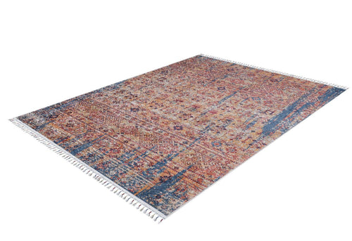 Lodz Orange Classic Digital Print Area Rug