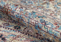 Classic Digital Area Rug – Brown Non Slip Washable Carpet for Living Room Decor