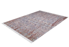 Classic Digital Area Rug – Brown Non Slip Washable Carpet for Living Room Decor